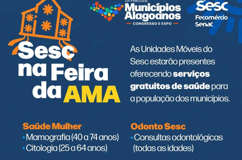 Sesc leva unidades de saúde para atendimento gratuito na Feira dos Municípios
