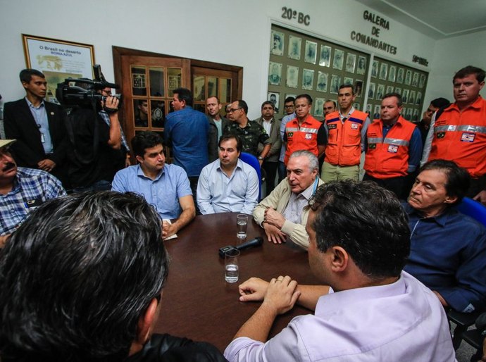 Em Maceió, Temer anuncia apoio para reparar danos causados pelas chuvas