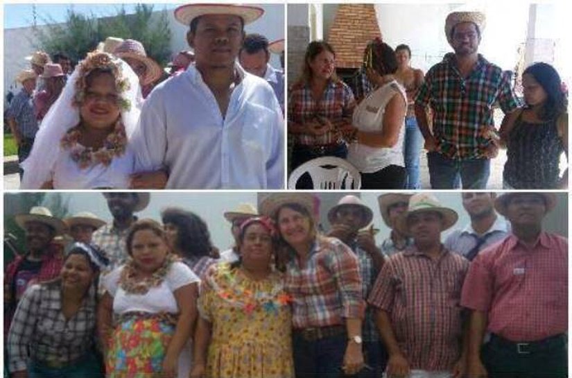 Pacientes e profissionais do Caps de União participam de festa junina