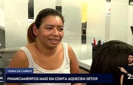Aumenta o número de financiamentos para automóveis
