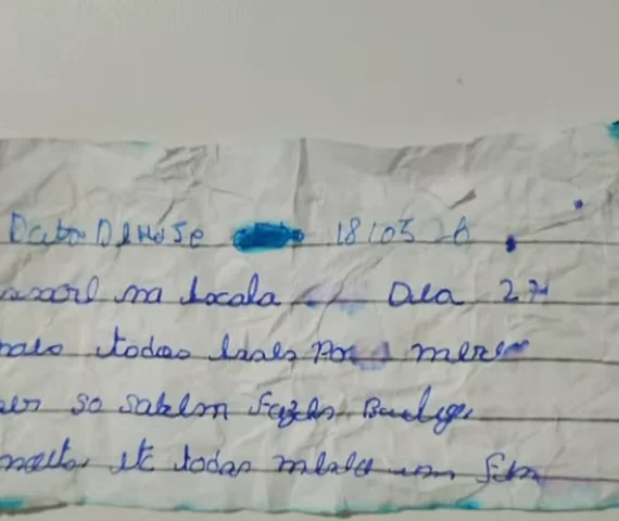 Bilhetes com ameaças de massacre e símbolos nazistas assustam comunidade escolar em Coruripe