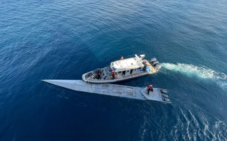 Autoridades italianas apreendem drone narcossubmarino em operação contra rede de tráfico; veja vídeo