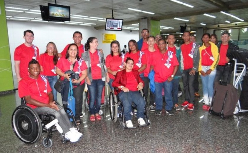 Delegação de Alagoas já está em São Paulo para competir nas Paralimpíadas