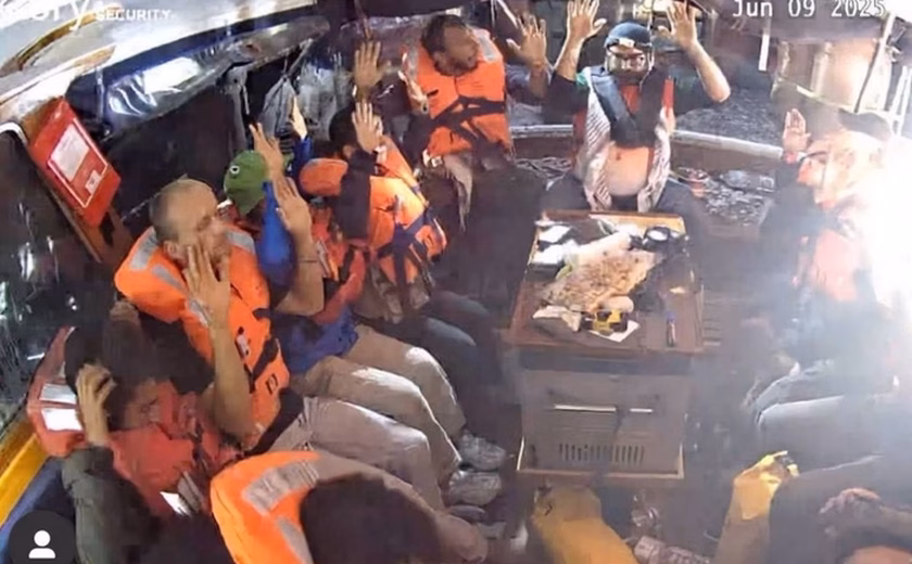 Brasil pede que Israel liberte tripulantes de navio com ajuda a Gaza