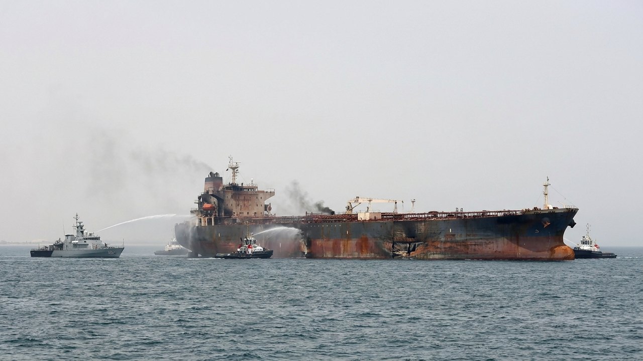 Terceiro navio-tanque atinge mina marítima após ignorar alertas iranianos em Ormuz