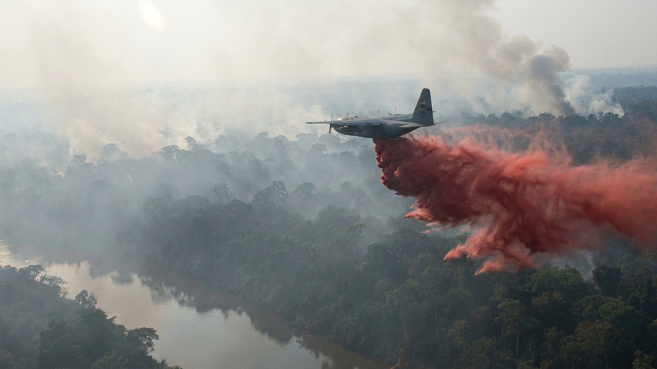 FAB inicia operações aéreas para combater incêndios florestais no Amazonas