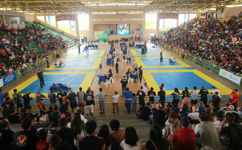 I Open Arapiraca de jiu-jitsu reúne mais de 3500 pessoas no Ginásio João Paulo II