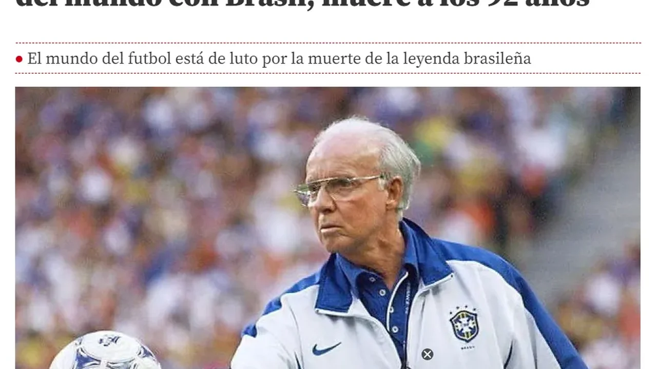Imprensa internacional repercute morte do 'Velho Lobo'