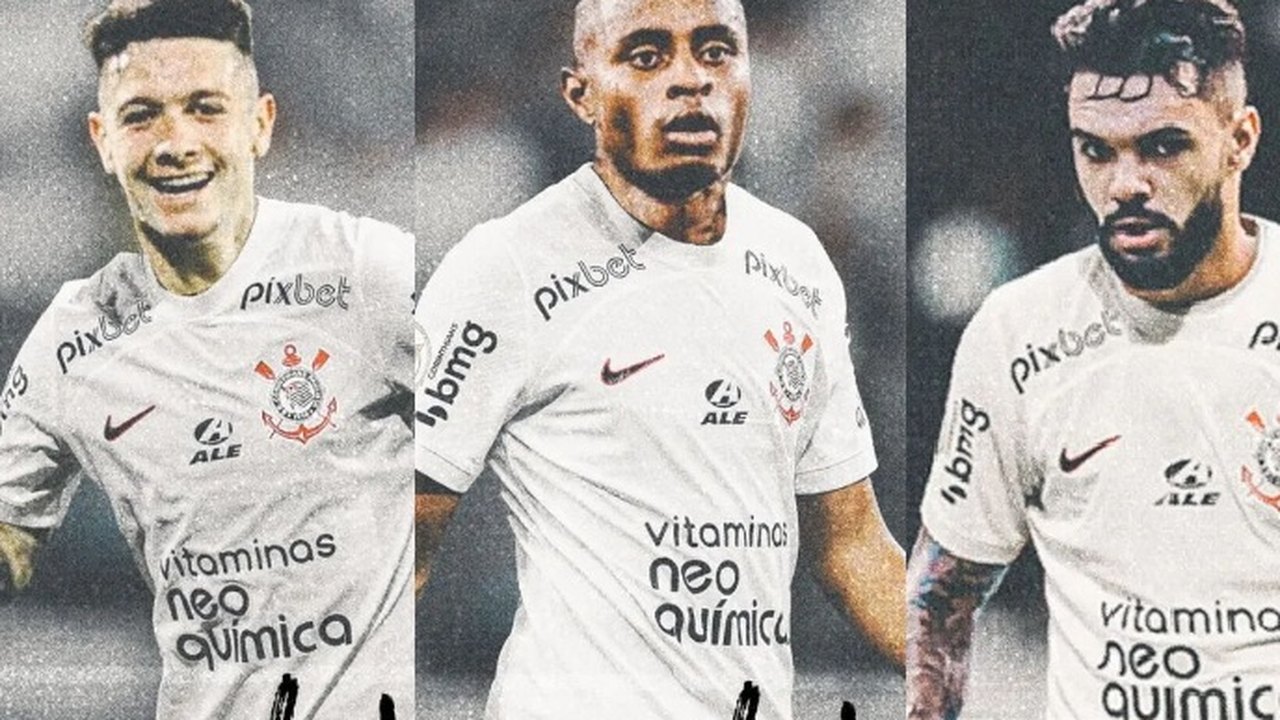 Augusto Melo anuncia Raniele, Palacios e Garro durante cerimônia de posse no Corinthians