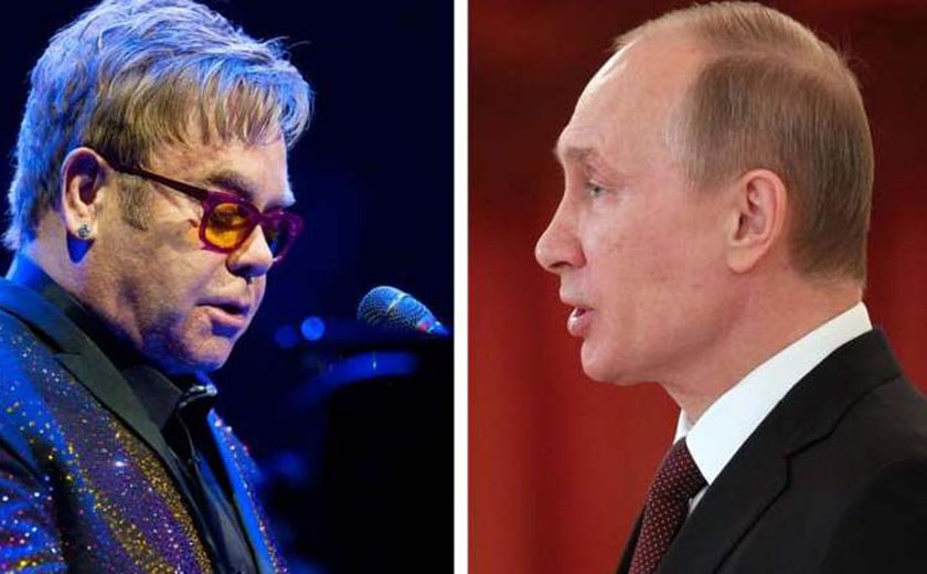 Elton John defenderá direitos LGBT na Rússia com Putin