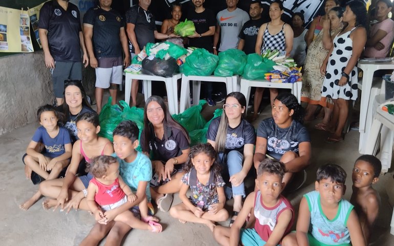Ação social: Alimentos arrecadados em eventos esportivos são doados a comunidades em Arapiraca