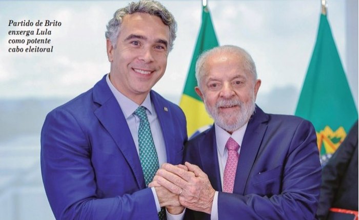 Partido de Brito enxerga Lula como potente cabo eleitoral