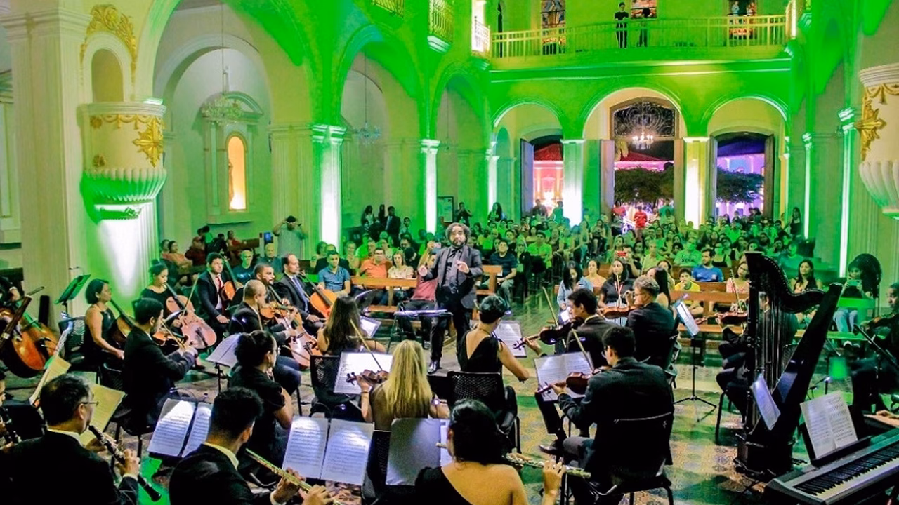 Orquestra Sinfônica de Alagoas apresenta Série Allegro na catedral diocesana de Penedo e concerto didático na Escola Municipal Santa Luzia