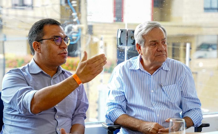 Secretário Vitor Vieira e o vice-governador Ronaldo Lessa conduziram a reunião