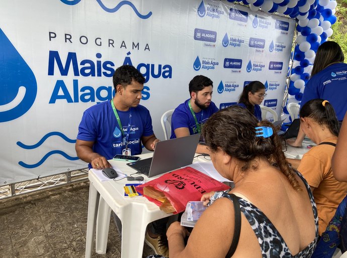 Mutirões intensificam cadastro na tarifa social de água no interior de Alagoas