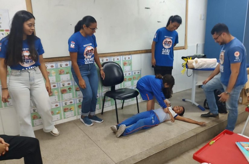 Projeto Samu nas Escolas inicia atividades de 2025 com foco em cidadania e primeiros socorros