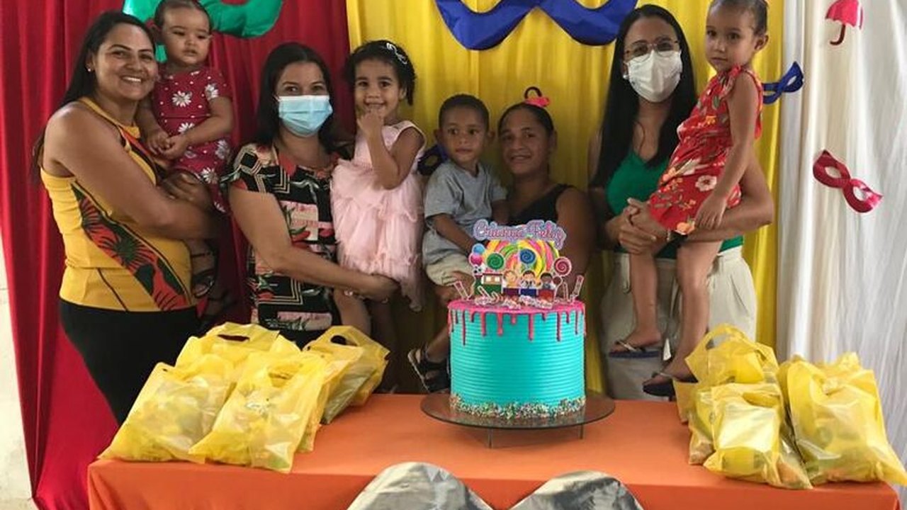 Assistência Social de Branquinha realiza comemoração para aniversariantes do Programa Criança Feliz