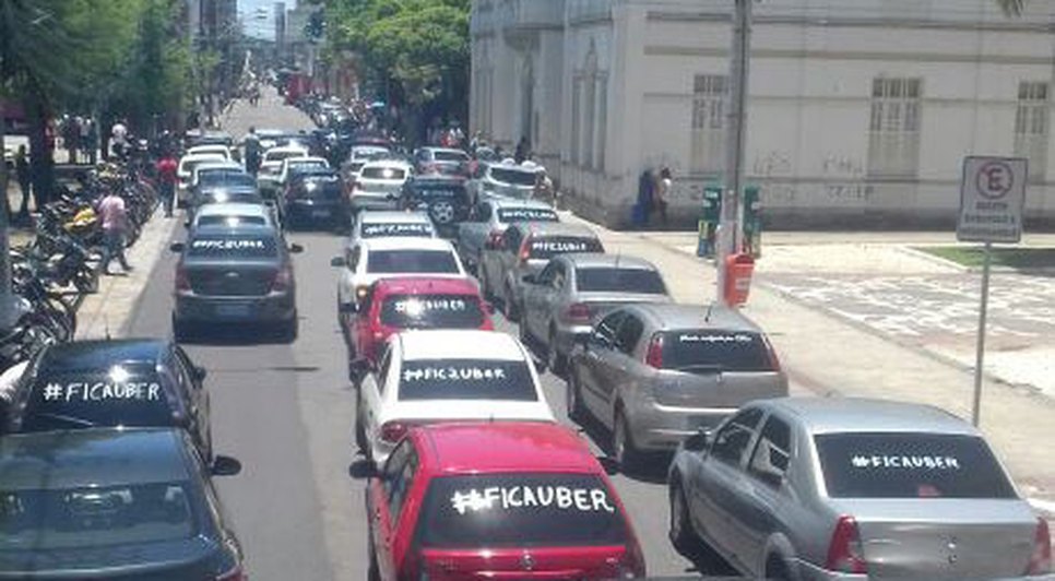 manifestação uber aracaju