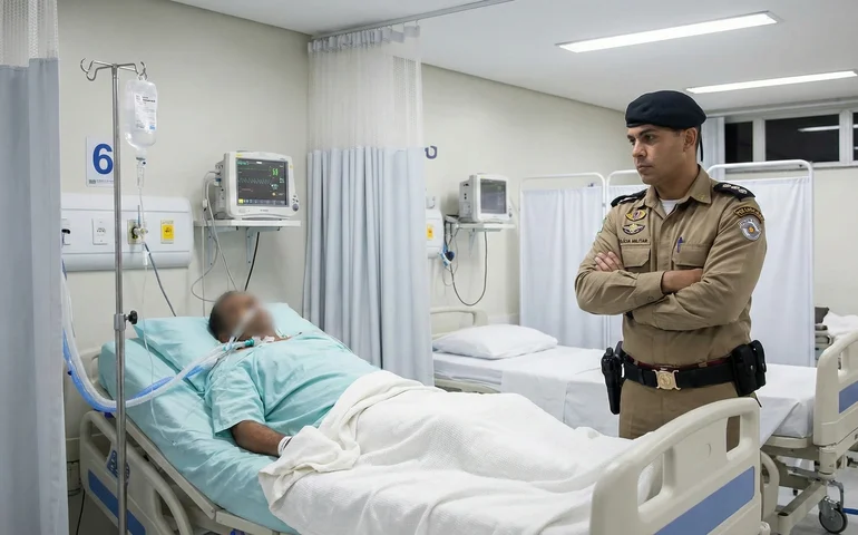 Foragido da Justiça é preso ao buscar socorro no Hospital de Emergência após ser baleado em Arapiraca