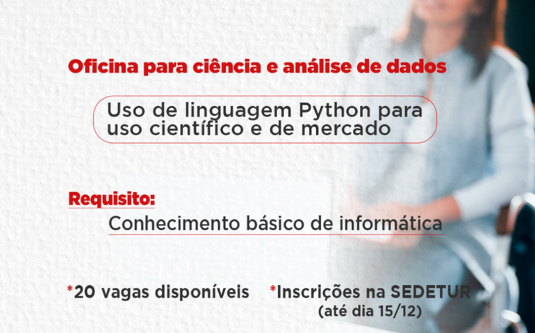 OxeTech Itinerante chega a Penedo com oficina de linguagem Python para análise de dados