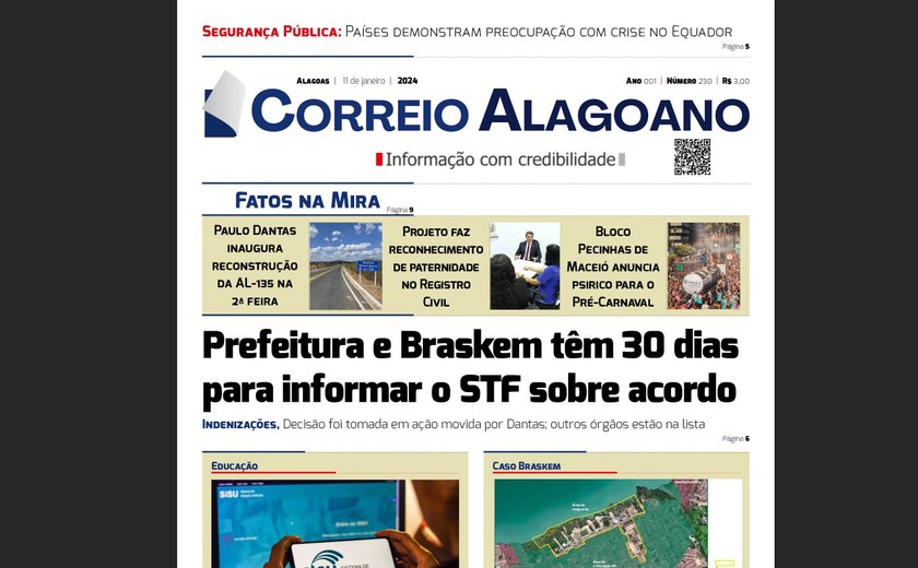 Prefeitura e Braskem têm 30 dias para informar o STF sobre acordo