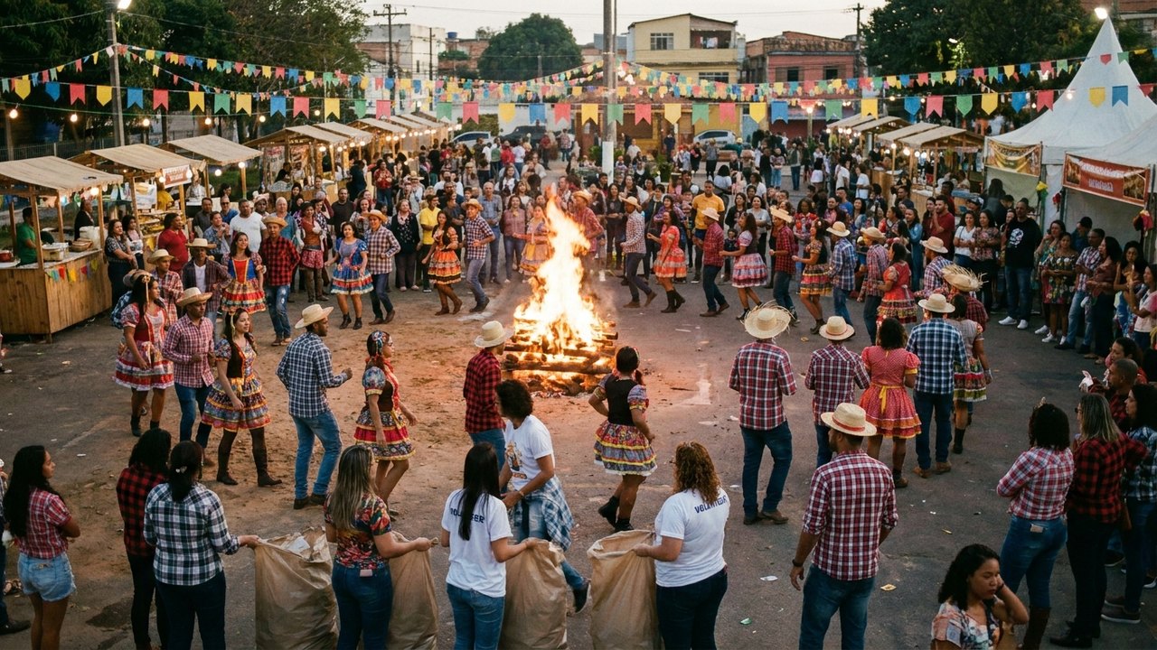 Arraiá reúne atrações culturais, tradição junina e solidariedade em Nova Iguaçu
