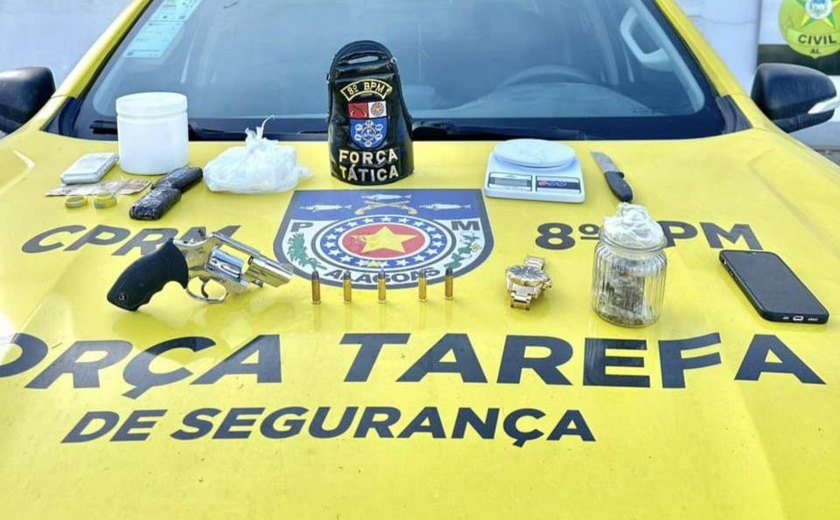 PM apreende 22 armas de fogo e 42 quilos de entorpecentes em uma semana