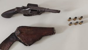 Ex-presidiário é preso por porte ilegal de arma de fogo no município de Carira / Foto: Foto: Polícia Civil/SE