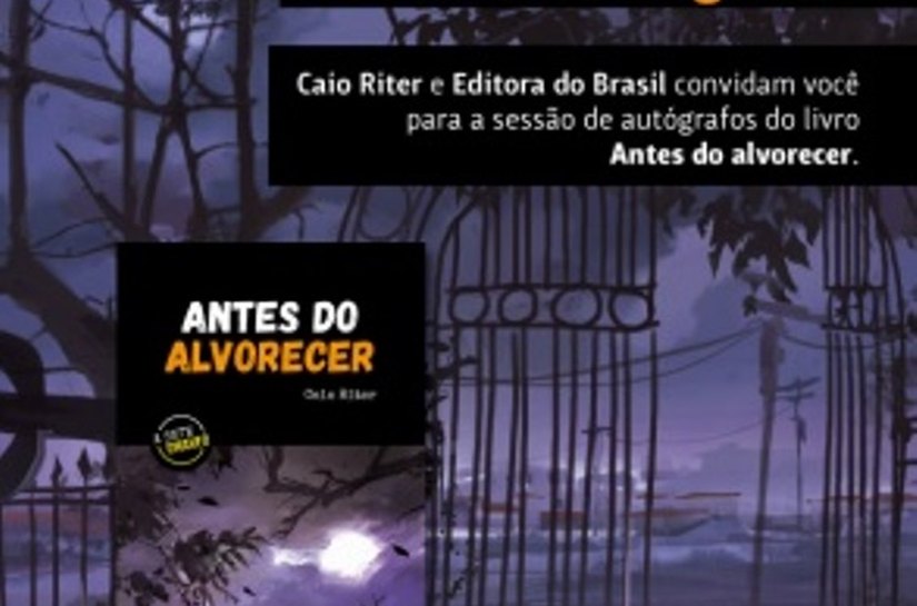 Caio Riter autografa Antes do alvorecer, lançado pela Editora do Brasil