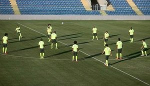Seleção fez treino leve no Castelão na última quinta-feira (4) Adalberto Marques/Gazeta Press