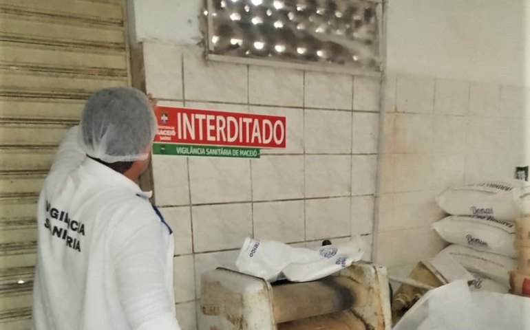 Vigilância Sanitária de Maceió interdita panificação no Vergel do Lago
