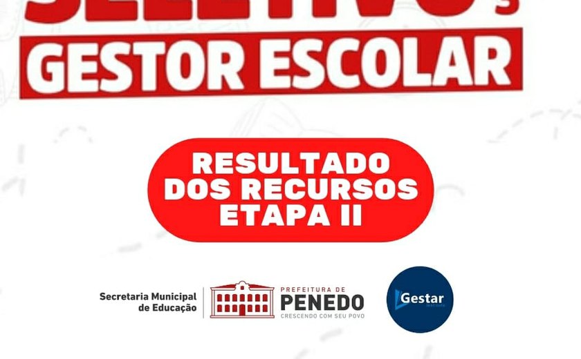 Secretaria Municipal de Educação de Penedo divulga resultado dos recursos ao 2º PSS