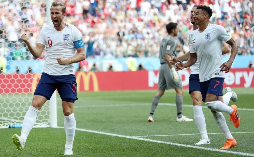 Kane marca três, Inglaterra faz 6 a 1 no Panamá e garante vaga nas oitavas