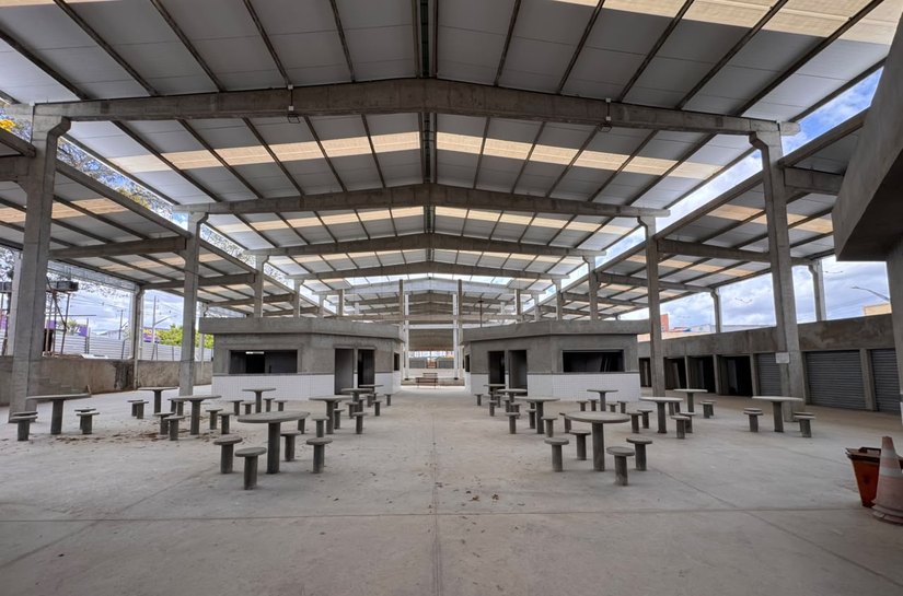 Obra da Nova feira livre de Delmiro Gouveia entra na reta final