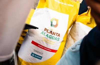 Governo de Alagoas distribui quase uma tonelada de sementes em São Miguel dos Campos
