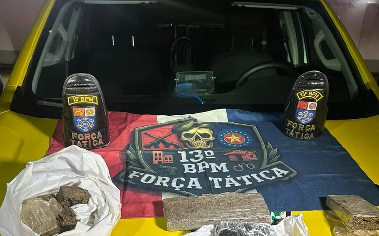 Polícia Militar apreende mais de 2 kg de drogas escondidas em área de mata de Maceió