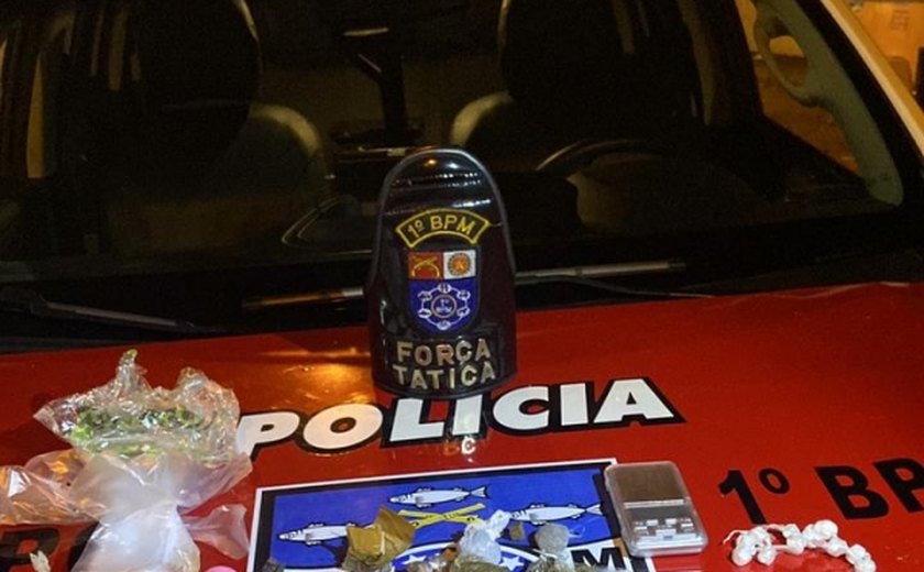 Rotam e 1° BPM apreendem armas e drogas em Maceió