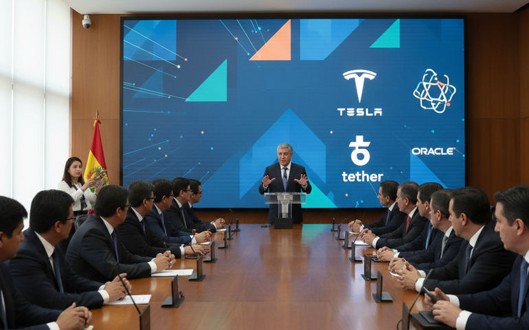 Bolívia anuncia chegada de investimentos de gigantes como Tesla, Amazon e Oracle
