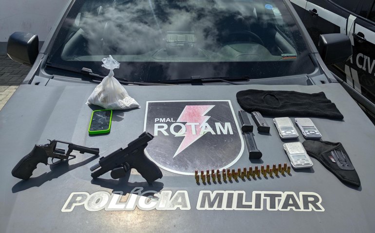 PM apreende 28 armas e mais de 5 kg de drogas na primeira semana de abril