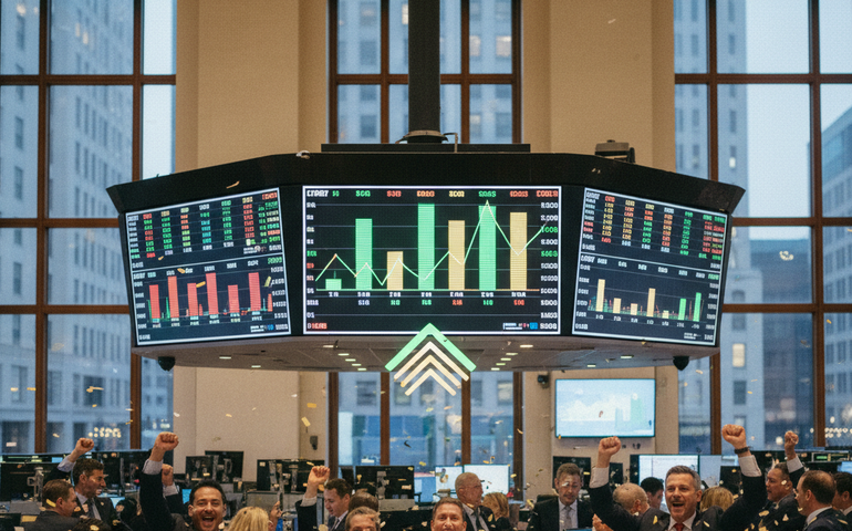 Mercado financeiro fecha em alta e Ibovespa sobe 2,2%