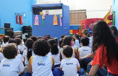 Estação Sorriso aborda os cuidados com a saúde bucal em atividade no Sesc Jaraguá 