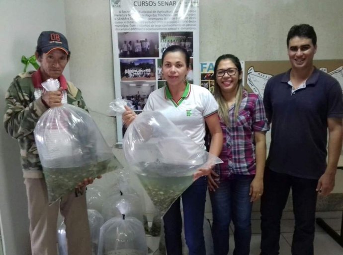 Em junho, mais de 200 famílias foram beneficiadas com doação de alevinos