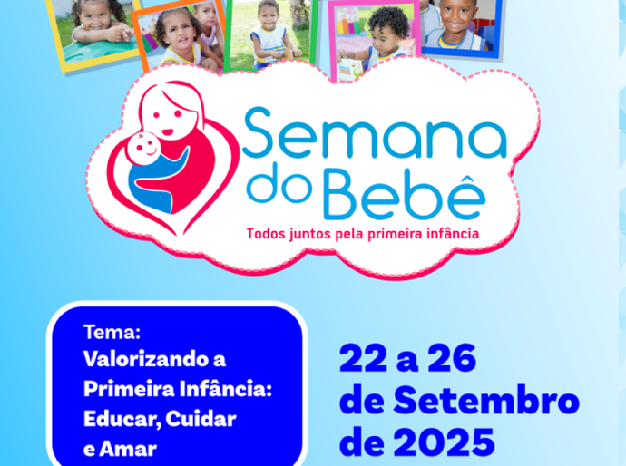 Prefeitura de Campo Alegre realizará a Semana do Bebê 2025 no período de 22 a 26 de setembro