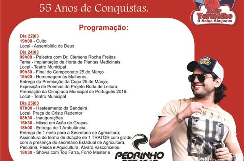 Mar Vermelho comemora aniversário de 55 anos de emancipação política