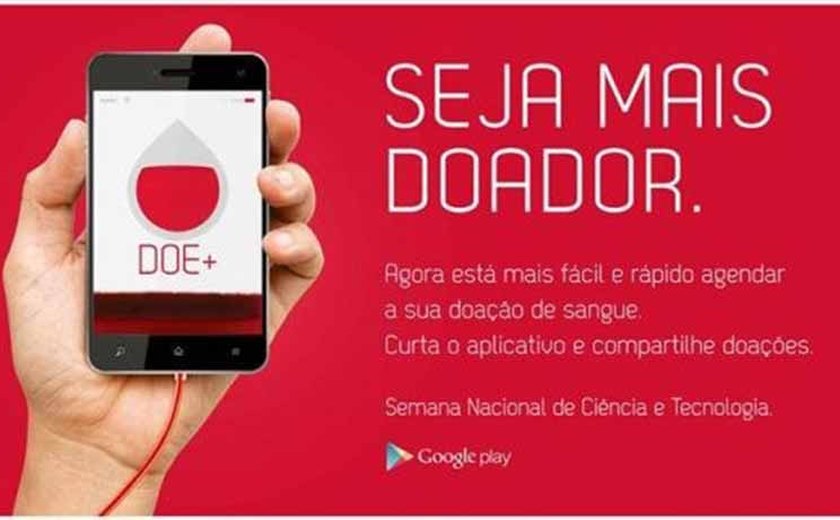 Aplicativo para aumentar doação de sangue será lançado hoje