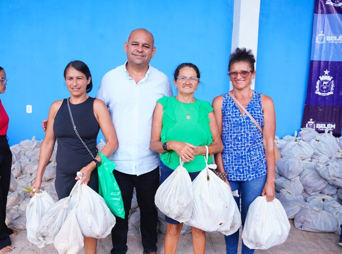 Prefeitura de Belém, Emater e Governo do Estado distribuem mais de 5 toneladas de alimentos através do PAA