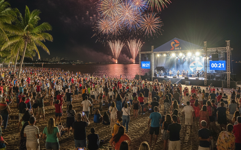 Réveillon 2026 em Paquetá: shows na Praia da Moreninha marcam a virada na ilha