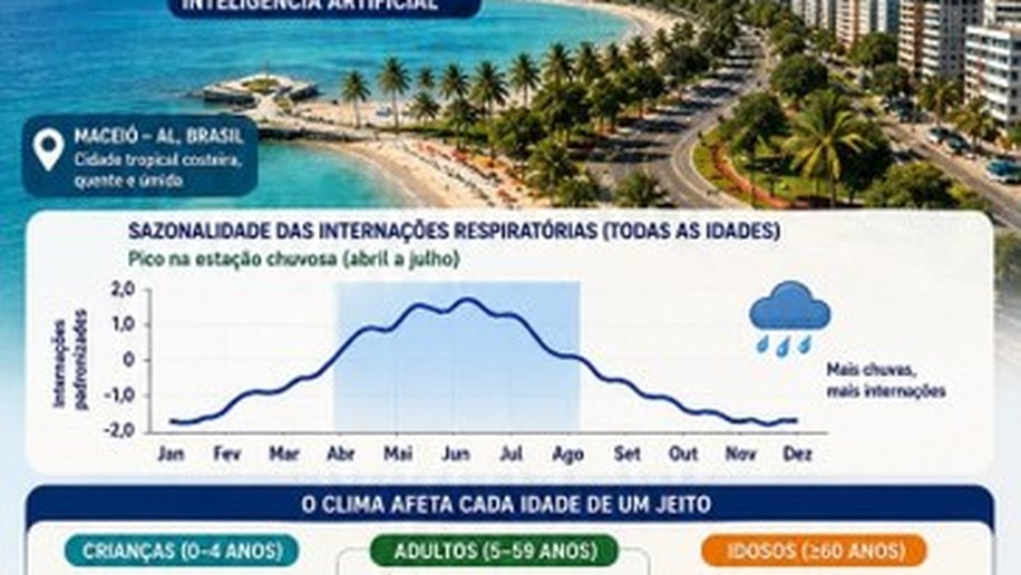 Pesquisas da Ufal relacionam clima e doenças respiratórias em Maceió