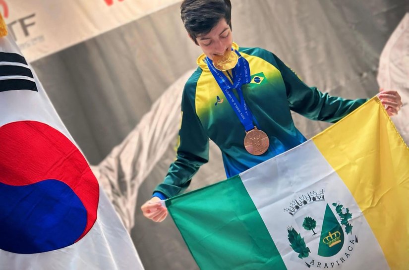 Com apoio do Governo de Alagoas, atleta do taekwondo conquista duas medalhas em competição na Coreia do Sul