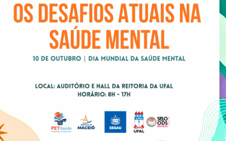 Evento na Ufal vai abordar desafios atuais da saúde mental